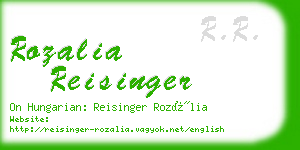 rozalia reisinger business card